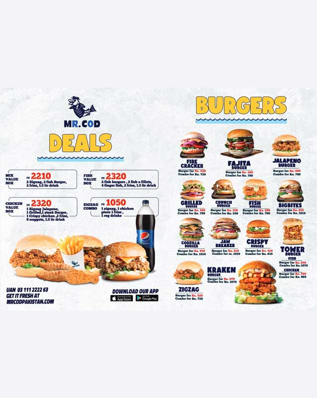Mr.COD menu