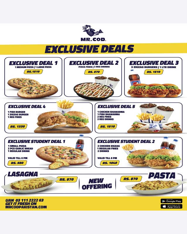 Mr.COD menu
