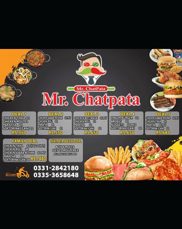 MrChatpata menu