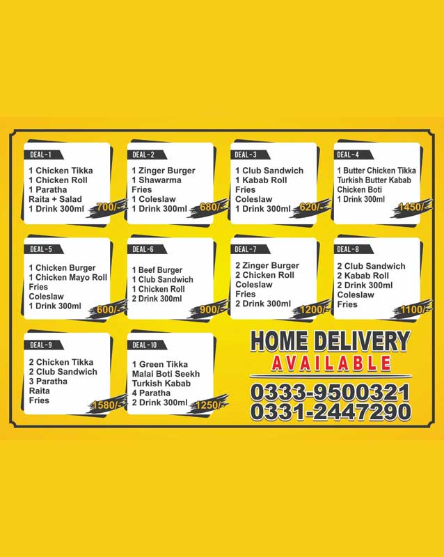 Spicy Khan Restaurant menu