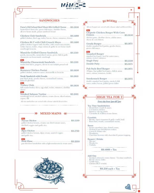 Mâmiche by Easy menu