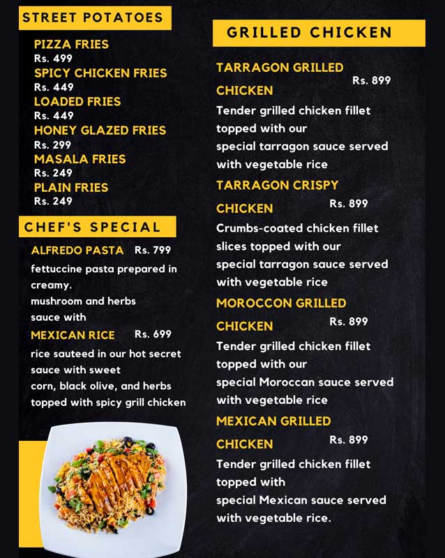 Street Kitchen menu