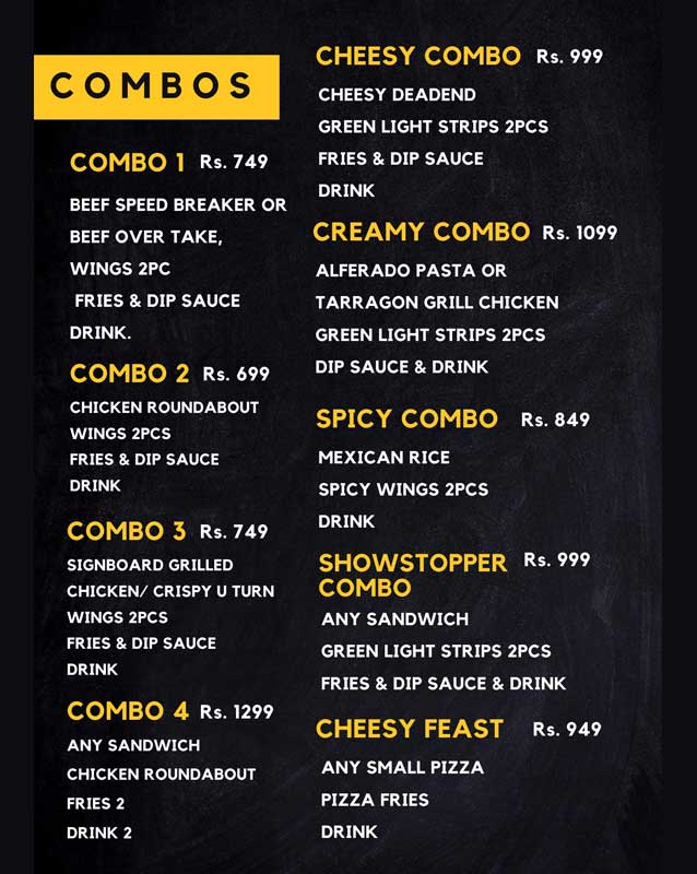 Street Kitchen menu