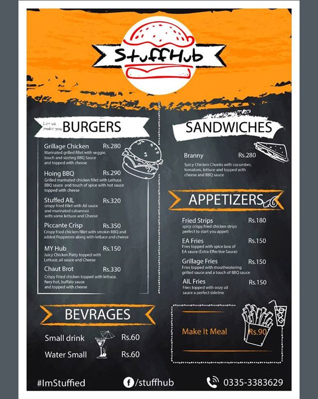 Stuff Hub menu