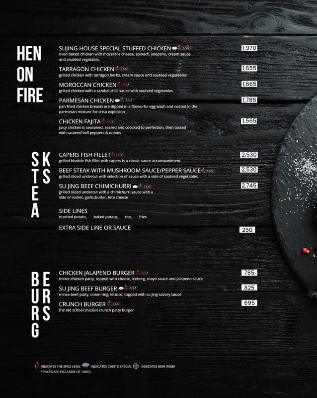 Su Jing - Chinese & Beyond menu