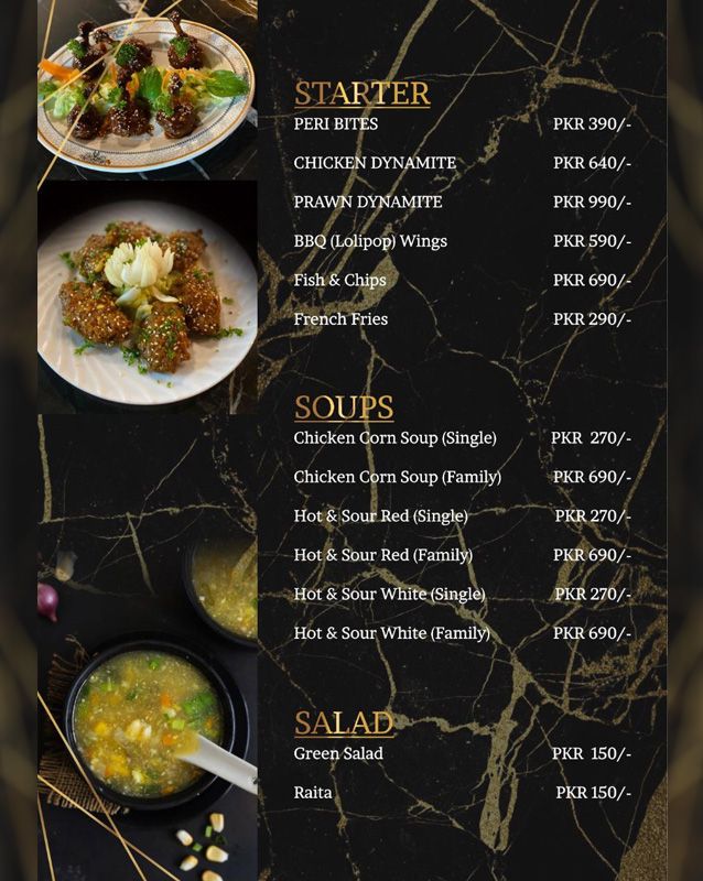 Nawaab Saab Restaurant menu
