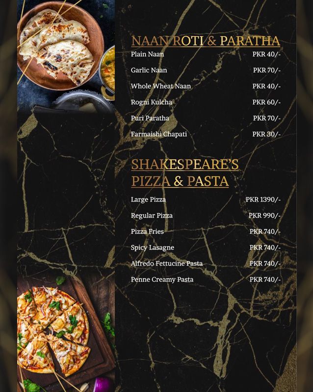 Nawaab Saab Restaurant menu