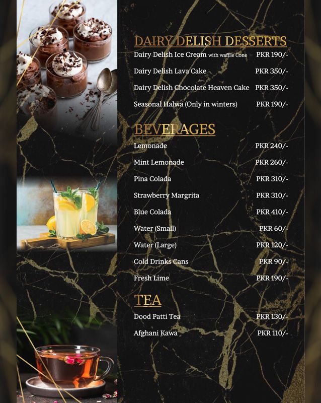 Nawaab Saab Restaurant menu