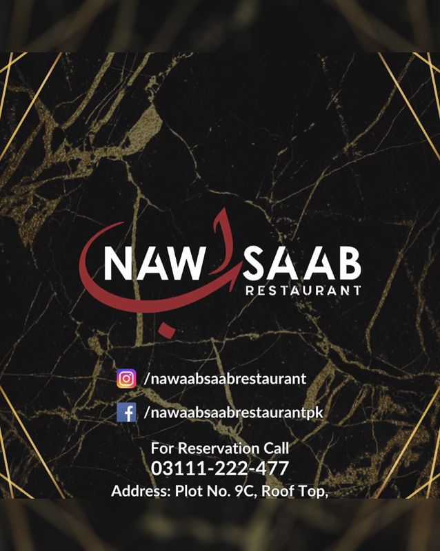 Nawaab Saab Restaurant menu