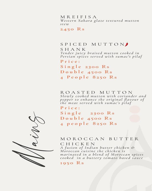 Sumac menu
