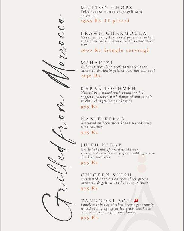 Sumac menu
