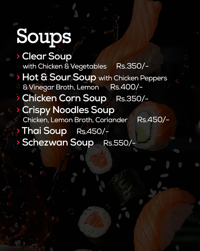 Sushi Empire menu