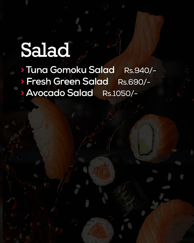 Sushi Empire menu