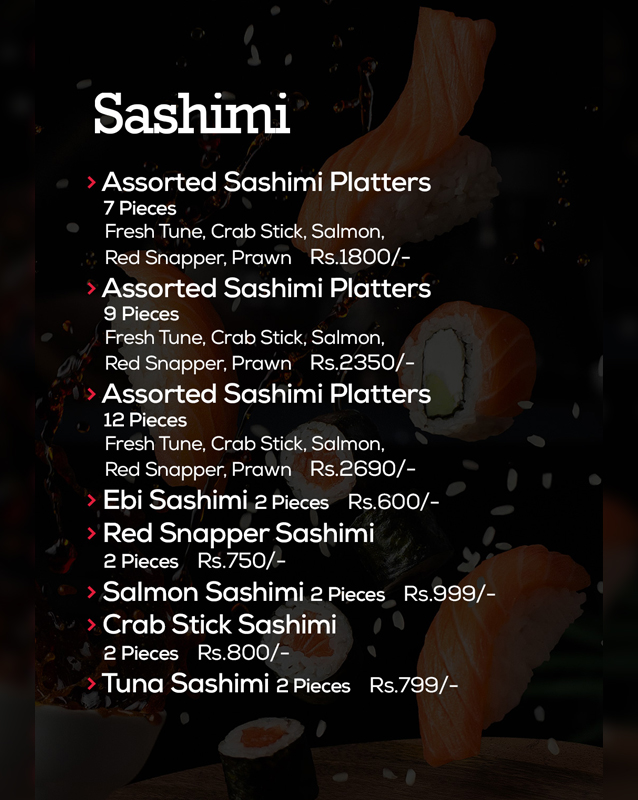 Sushi Empire menu
