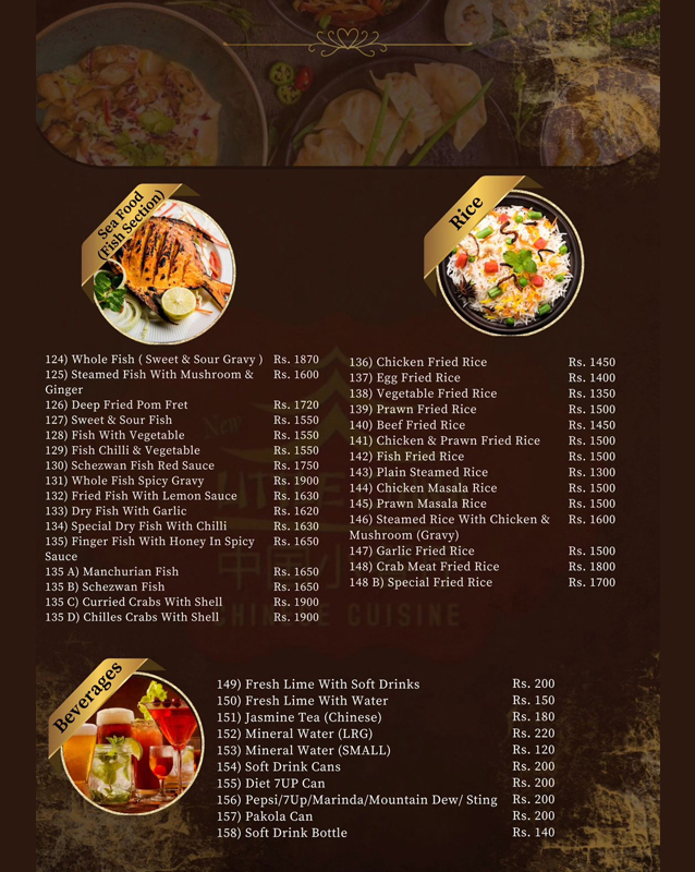 New Little China menu