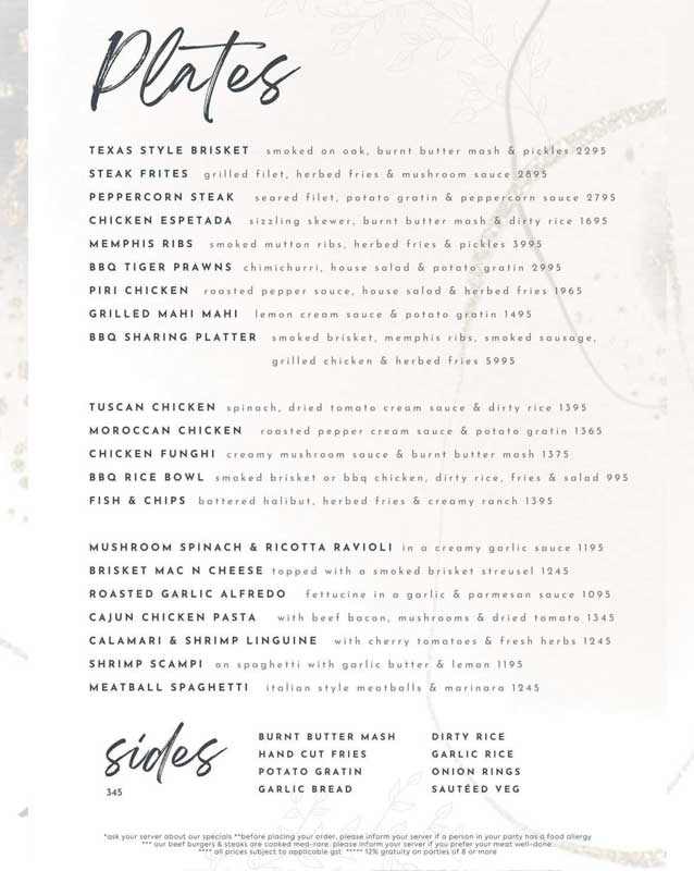 SÒL menu