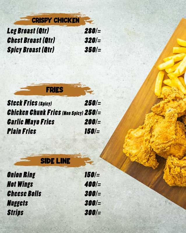 Tacobay menu