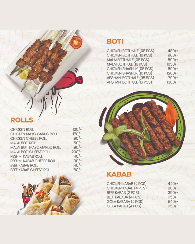 Tealicious Cafe menu