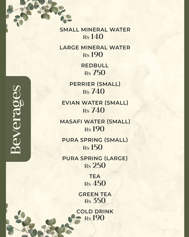 Terraza  menu