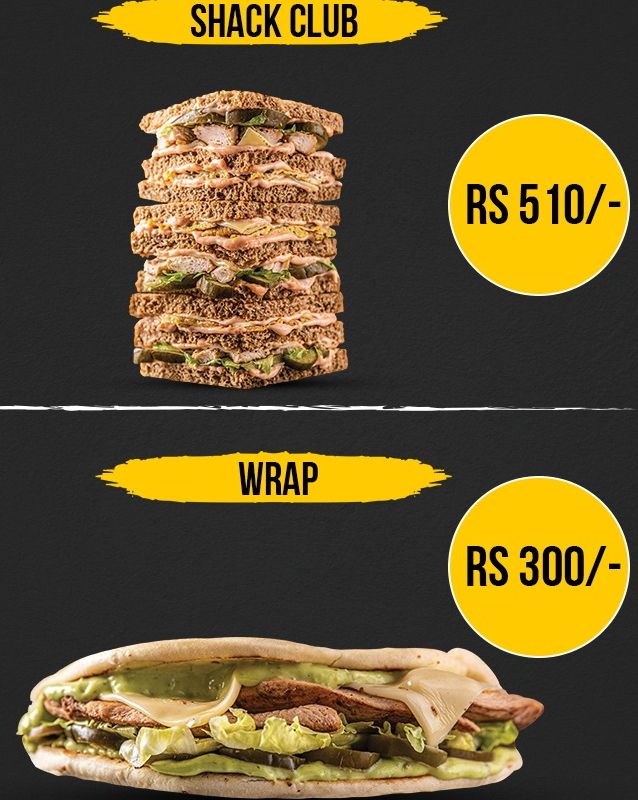 The Burger Shack menu