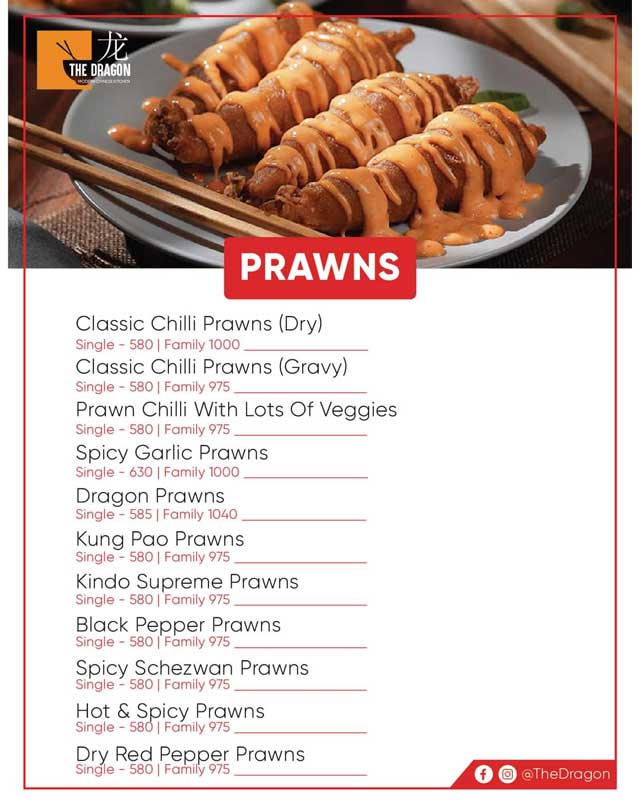 The Dragon - Modern Chinese Kitchen menu