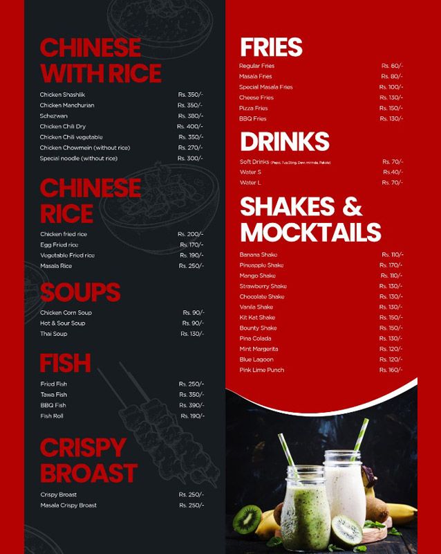 The Food Mart menu