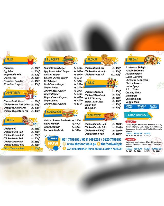 The Foodwala menu