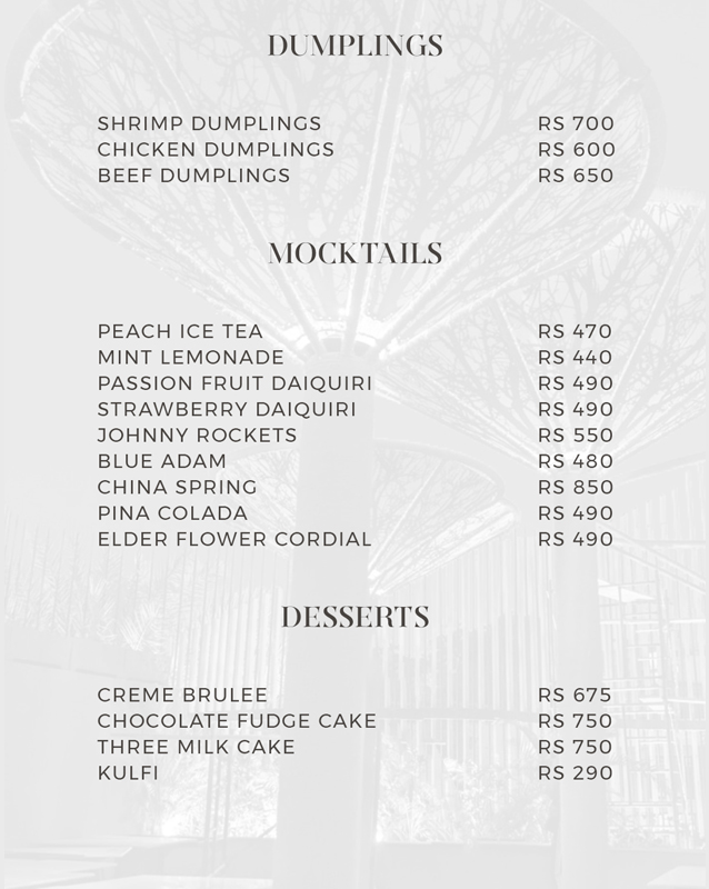 The Hotpot Ministry menu