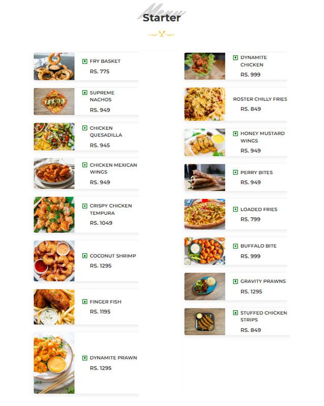 The Meaten Steak House menu