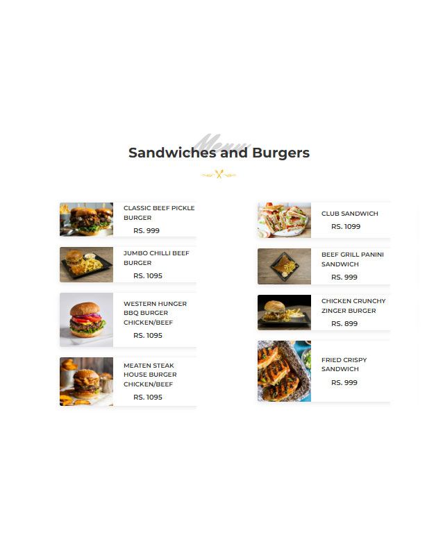 The Meaten Steak House menu