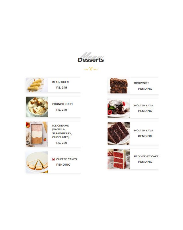 The Meaten Steak House menu