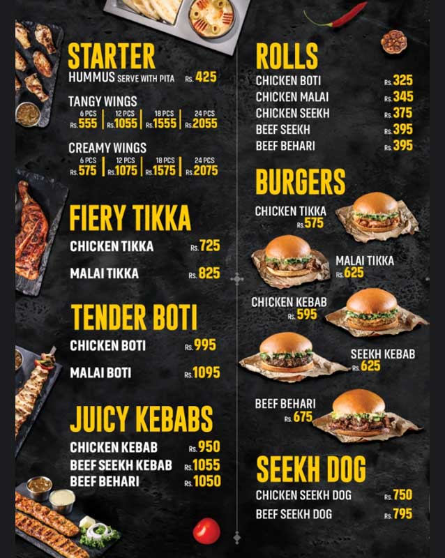 The Original Barbeque menu