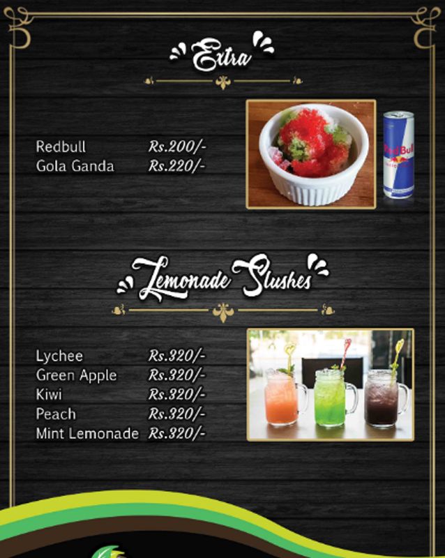 The Panwala menu