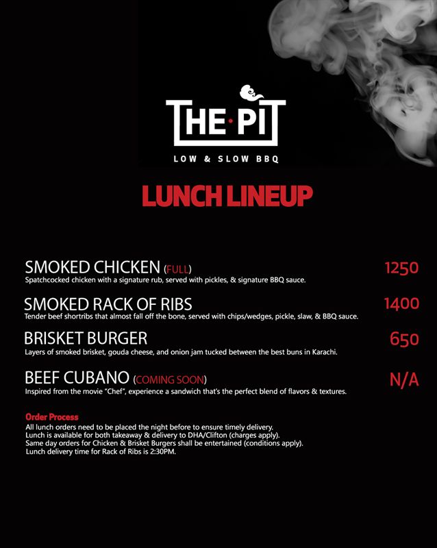 The Pit menu
