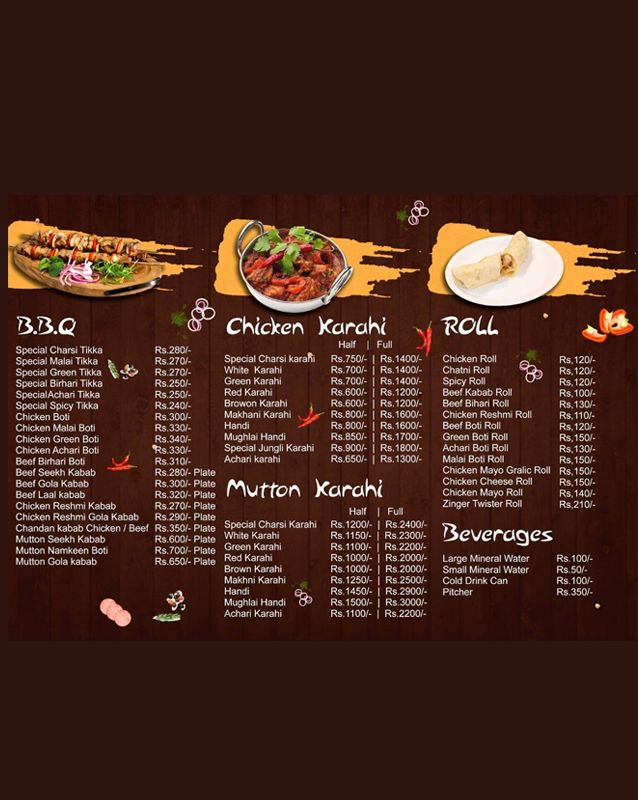 The Pizza Lab menu