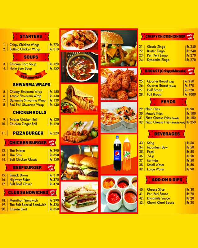 The Salt menu