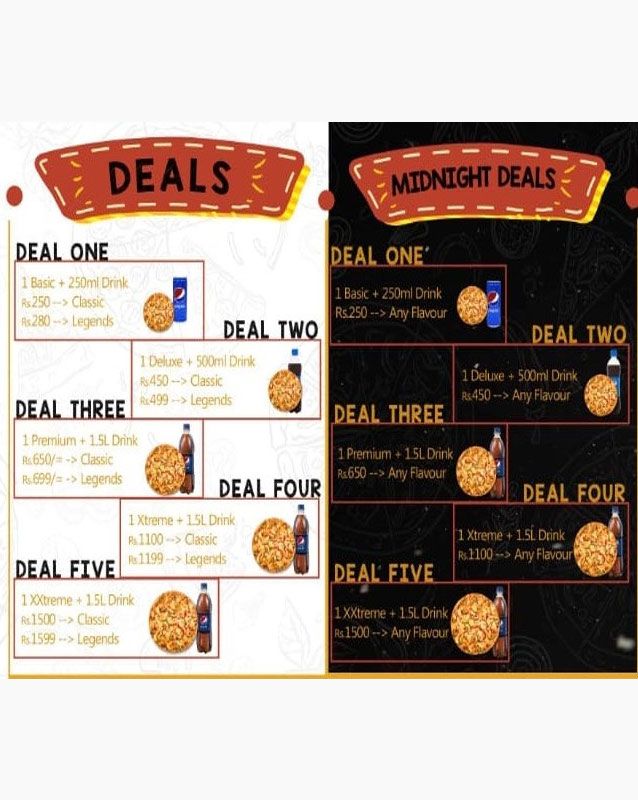 The Slice Guys menu