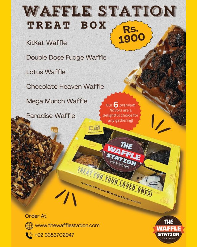 The Waffle Station menu