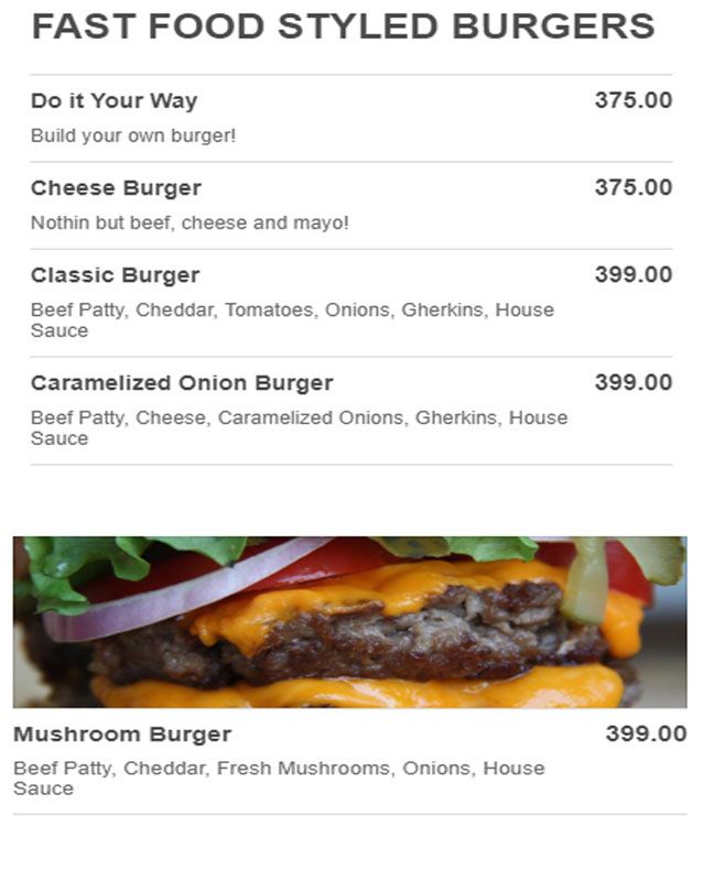 This or That menu