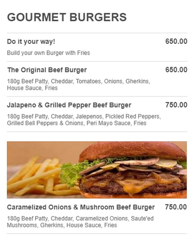 This or That menu