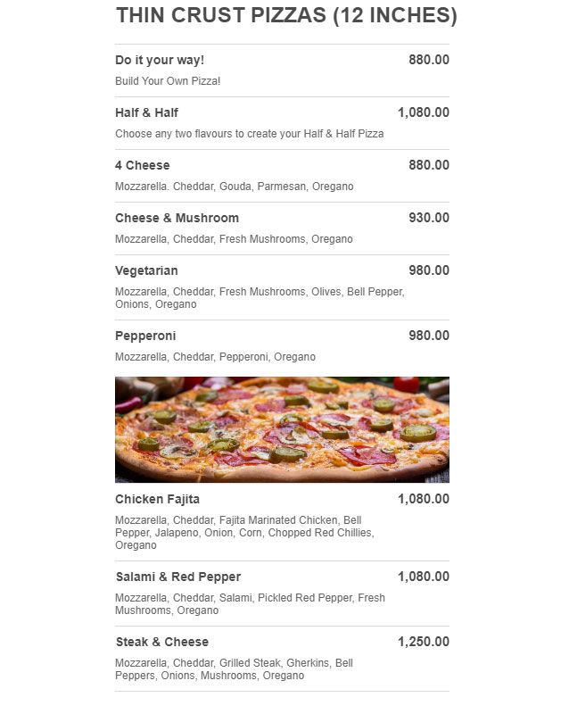 This or That menu
