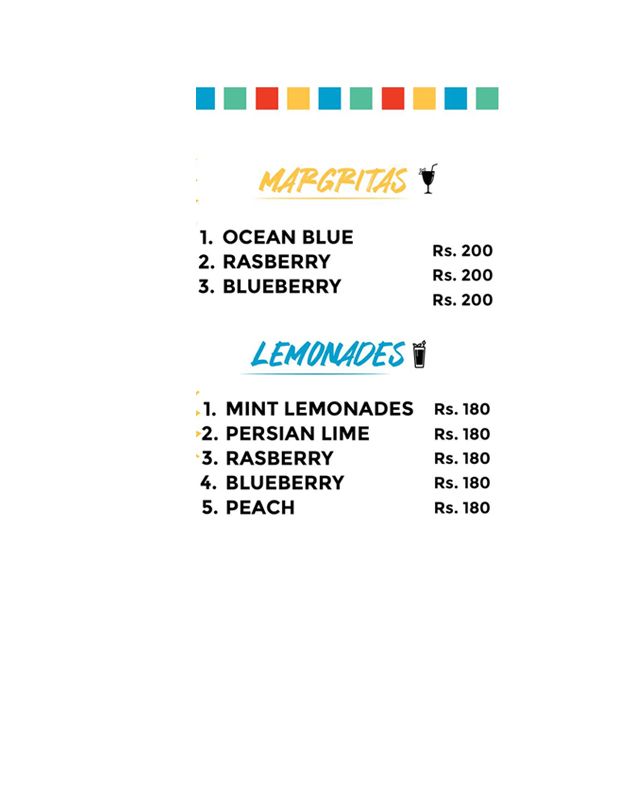 Tichkuley menu