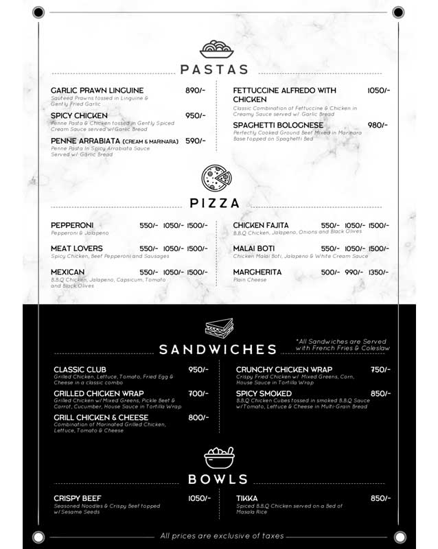 Time Out menu