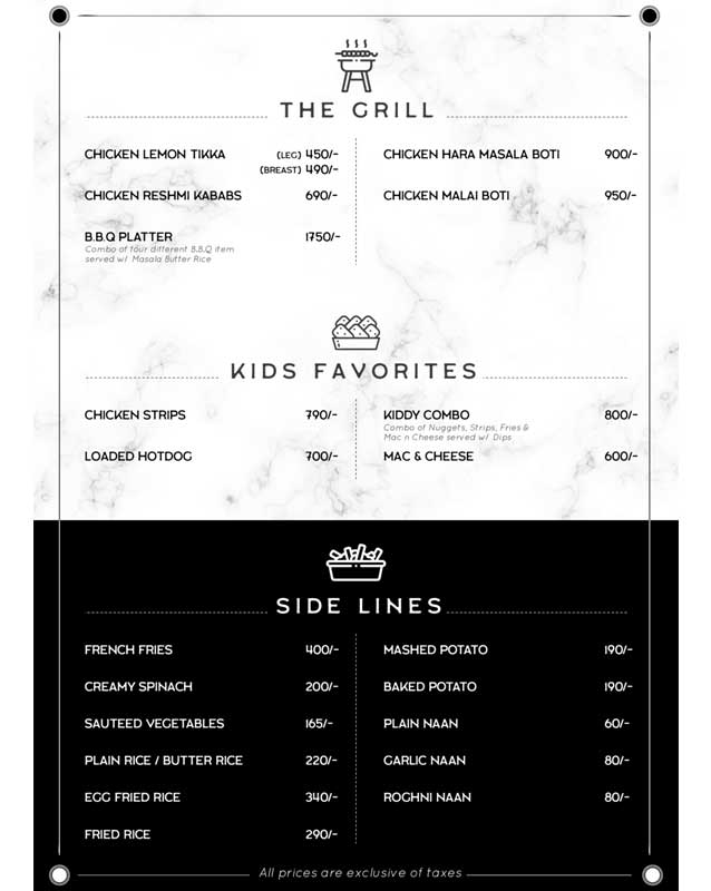 Time Out menu