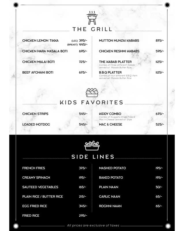 Time Out menu