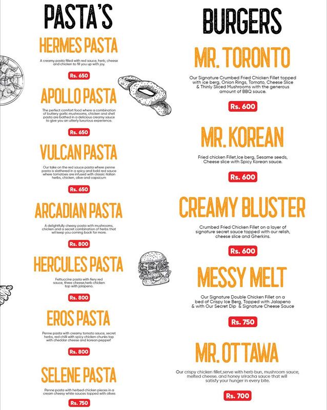 Toronto Gyros menu