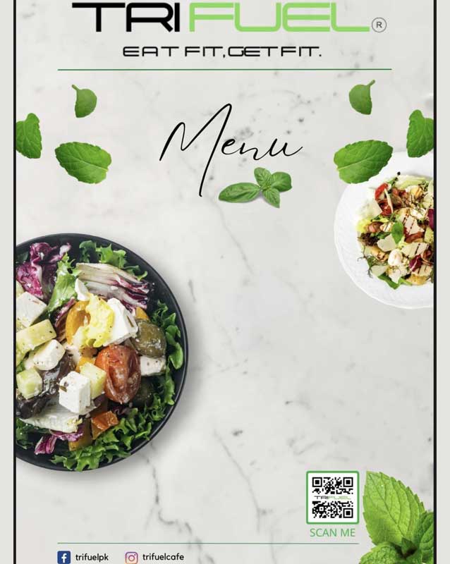 TriFuel Cafe menu