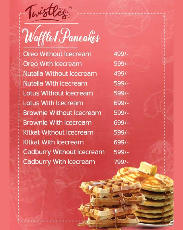 Twistles by Ghania menu