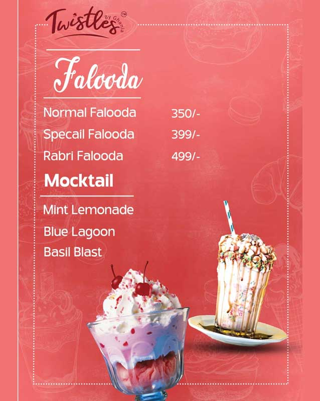 Twistles by Ghania menu