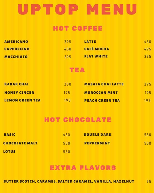 UpTop menu